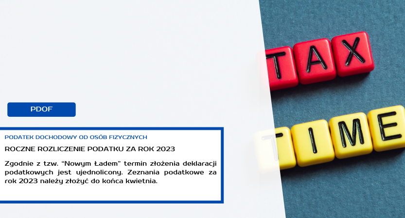 ROZLICZENIE ROCZNE PODATKU DOCHODOWEGO 2023