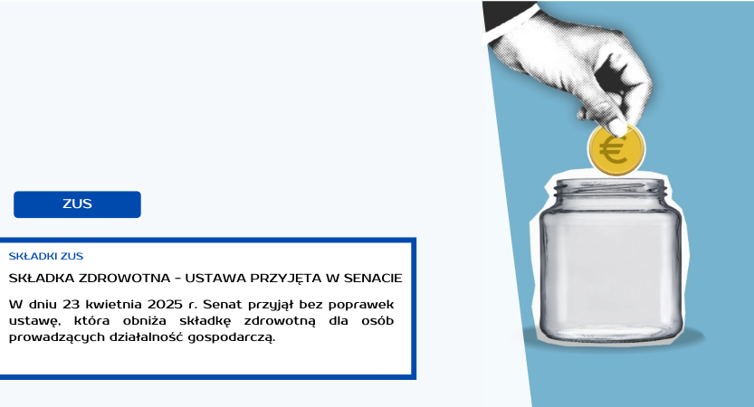 SKŁADKA ZDROWOTNA – SENAT PRZYJĄŁ USTAWĘ